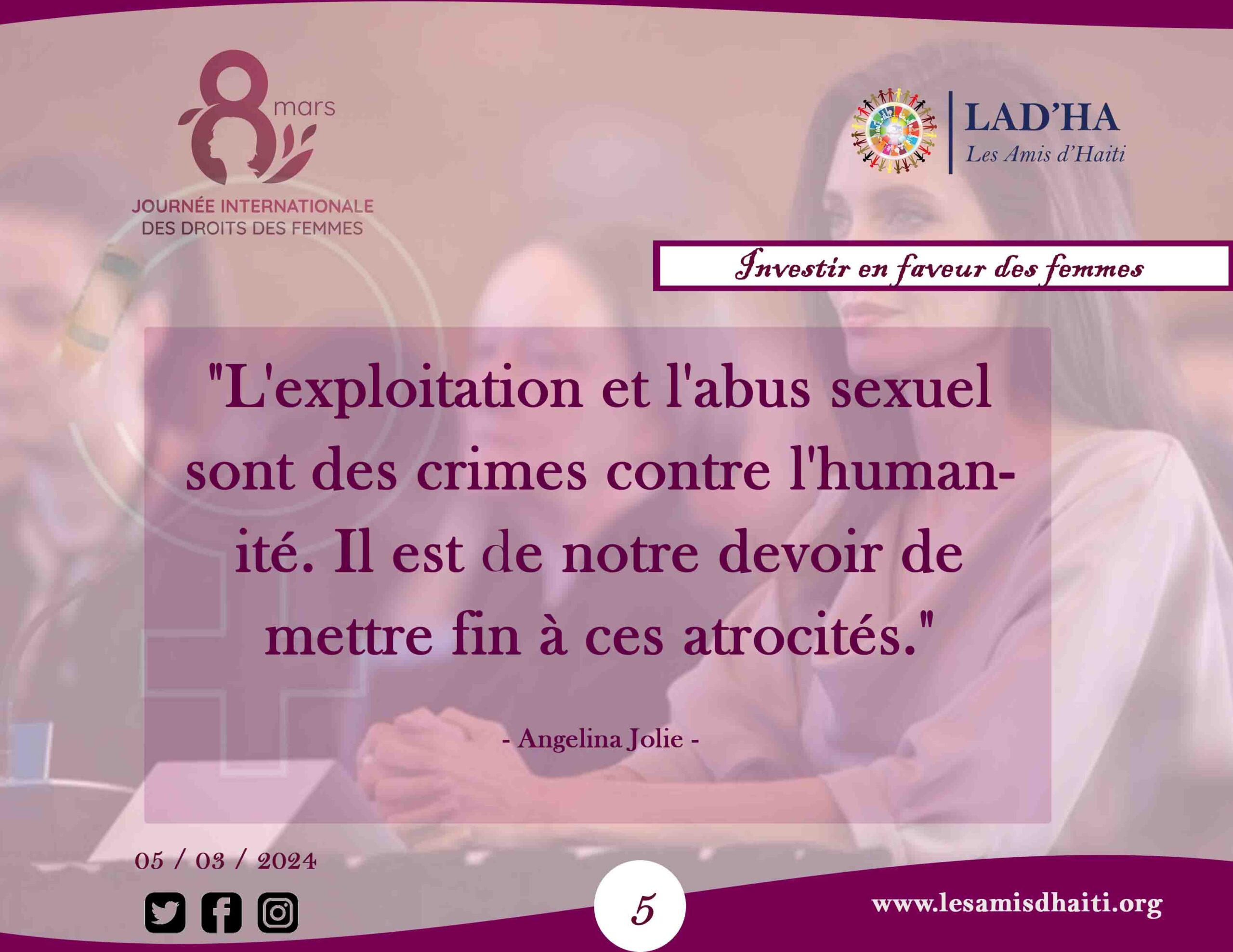 S'unir contre l'Exploitation Sexuelle et la Violence Basée sur le Genre en Haïti : Une Urgence Humanitaire